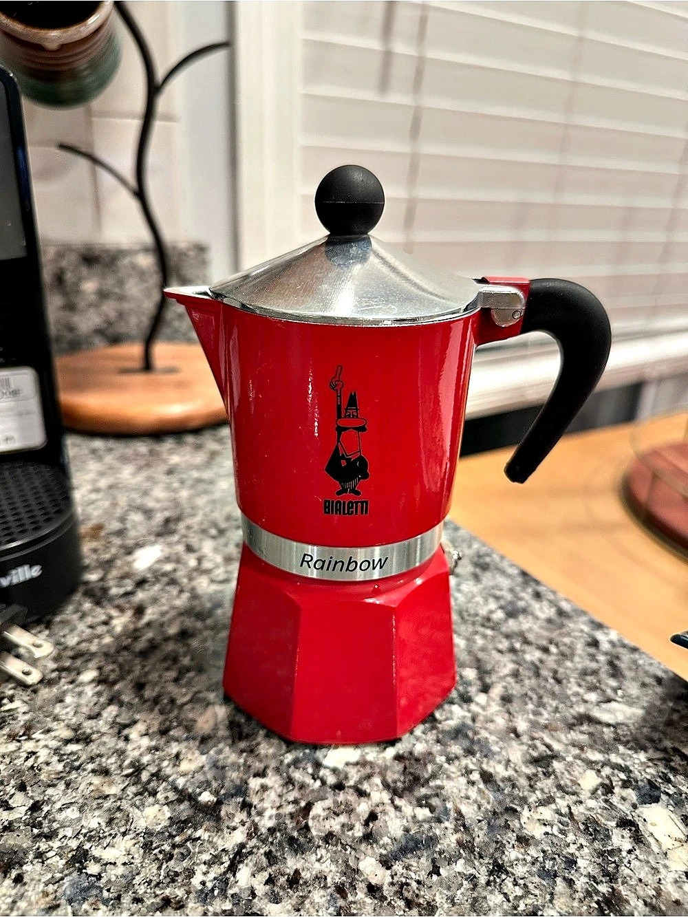 Bialetti Rainbow Red Moka Pot